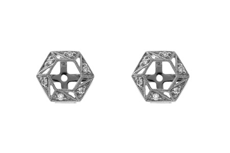 A036-99828: EARRING JACKETS .08 TW (FOR 0.50-1.00 CT TW STUDS)