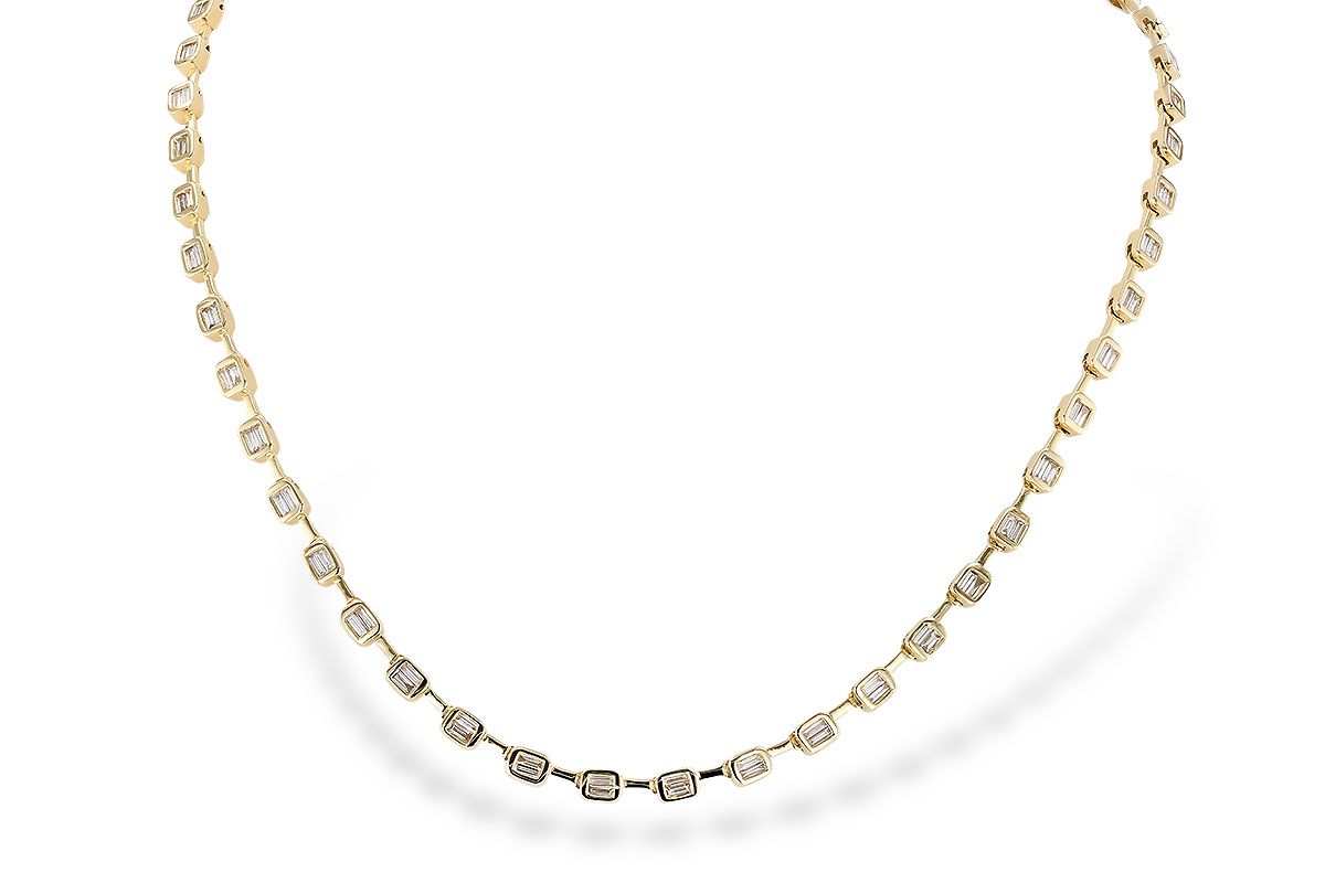 G310-59854: NECKLACE 2.05 TW BAGUETTES (17 INCHES)