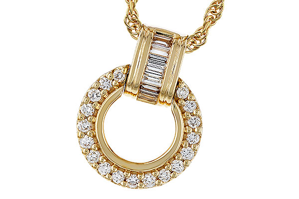 A311-54446: NECKLACE .12 BAG .33 TW