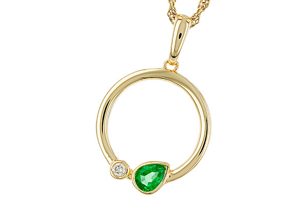 B311-48064: NECKLACE .20 EMERALD .22 TGW