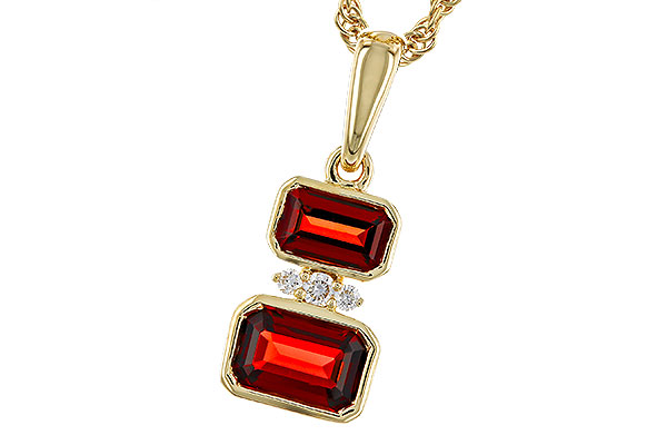 C311-48055: NECK .98 TW GARNET 1.01 TGW
