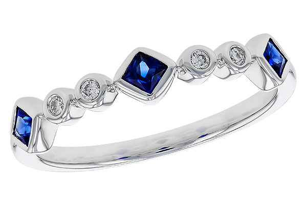 E311-50727: LDS WED RG .25 SAPPHIRE .30 TGW
