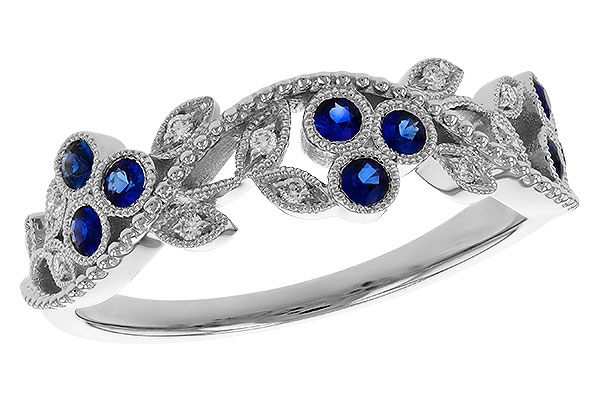 E311-54364: LDS WED RG .23 SAPPHIRE .29 TGW