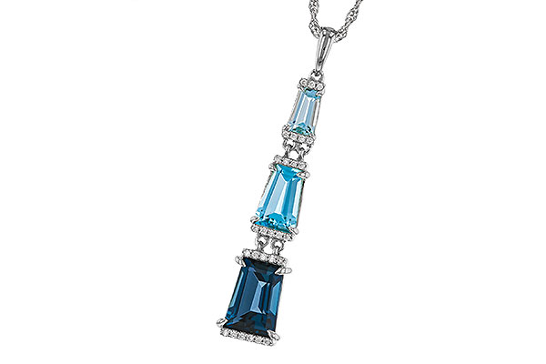 F311-49845: NECKLACE 2.60 TW BLUE TOPAZ 2.65 TGW
