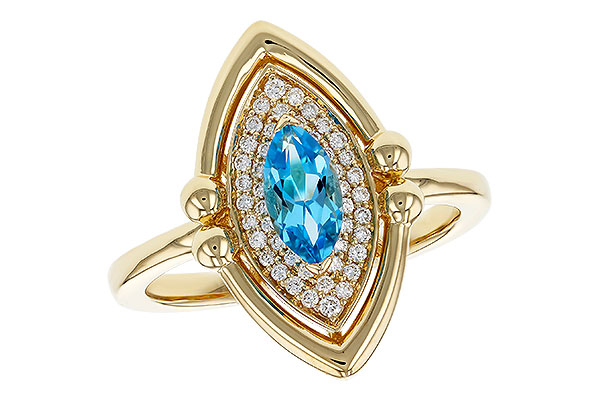 F311-54382: LDS RG .54 BLUE TOPAZ .70 TGW (8x4MM BT)