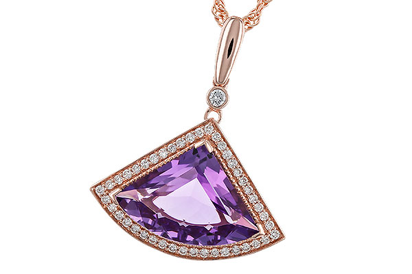 G311-48009: NECKLACE 2.80 AMETHYST 2.97 TGW