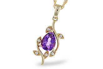 G311-48954: NECKLACE .88 AMETHYST .93 TGW (8x6MM AMY)