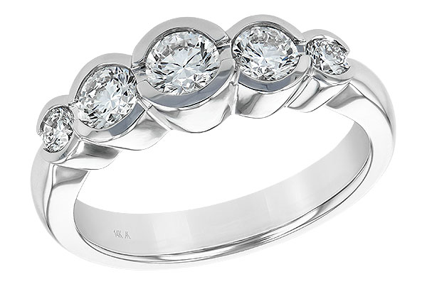 H129-69854: LDS WED RING 1.00 TW