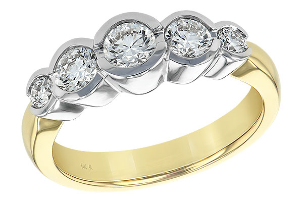 H129-69854: LDS WED RING 1.00 TW