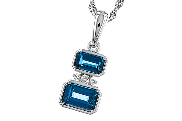 H311-48054: NECK .95 TW LONDON BLUE TOPAZ .98 TGW
