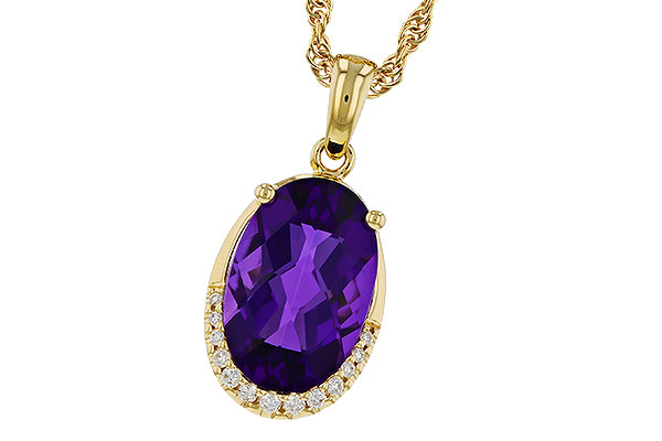H311-54363: NECKLACE 2.70 AMETHYST 2.76 TGW (12x8MM OV)