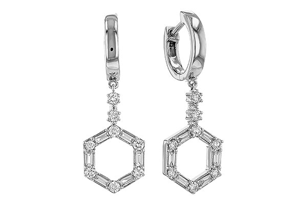 K311-47109: EARRINGS .23 BAG .60 TW