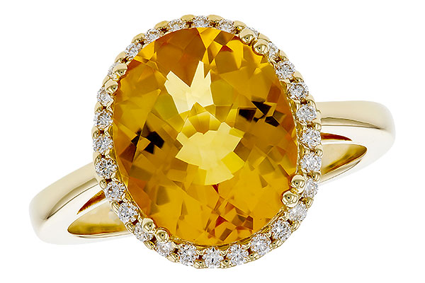 K311-48963: LDS RG 3.85 CITRINE 4.05 TGW (12x10MM OV)