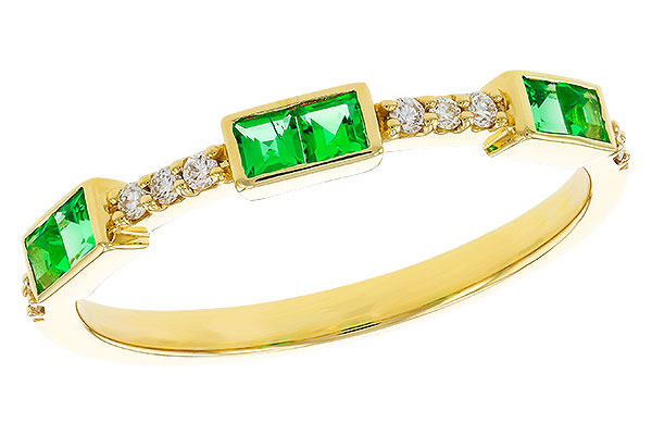 K311-50791: LDS WED RG .23 TW EMERALD .30 TGW