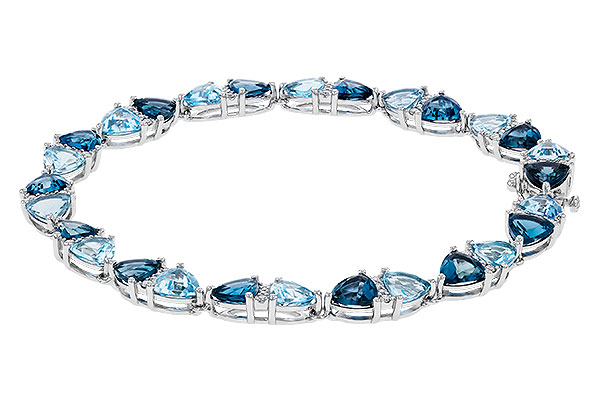 L311-48054: BRACELET 12.20 BLUE TOPAZ 12.50 TGW (7")