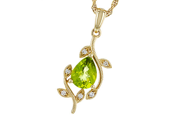 M311-48945: NECKLACE 1.16 PERIDOT 1.21 TGW (8x6MM PER)